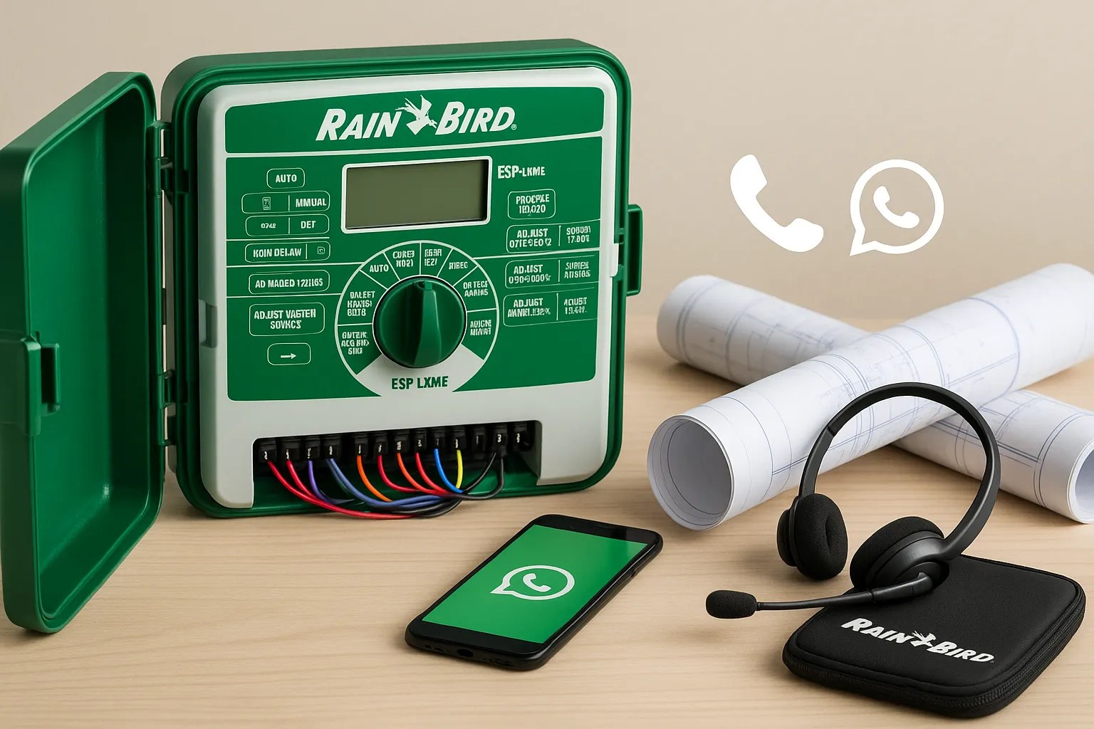 Rain Bird: Suporte personalizado