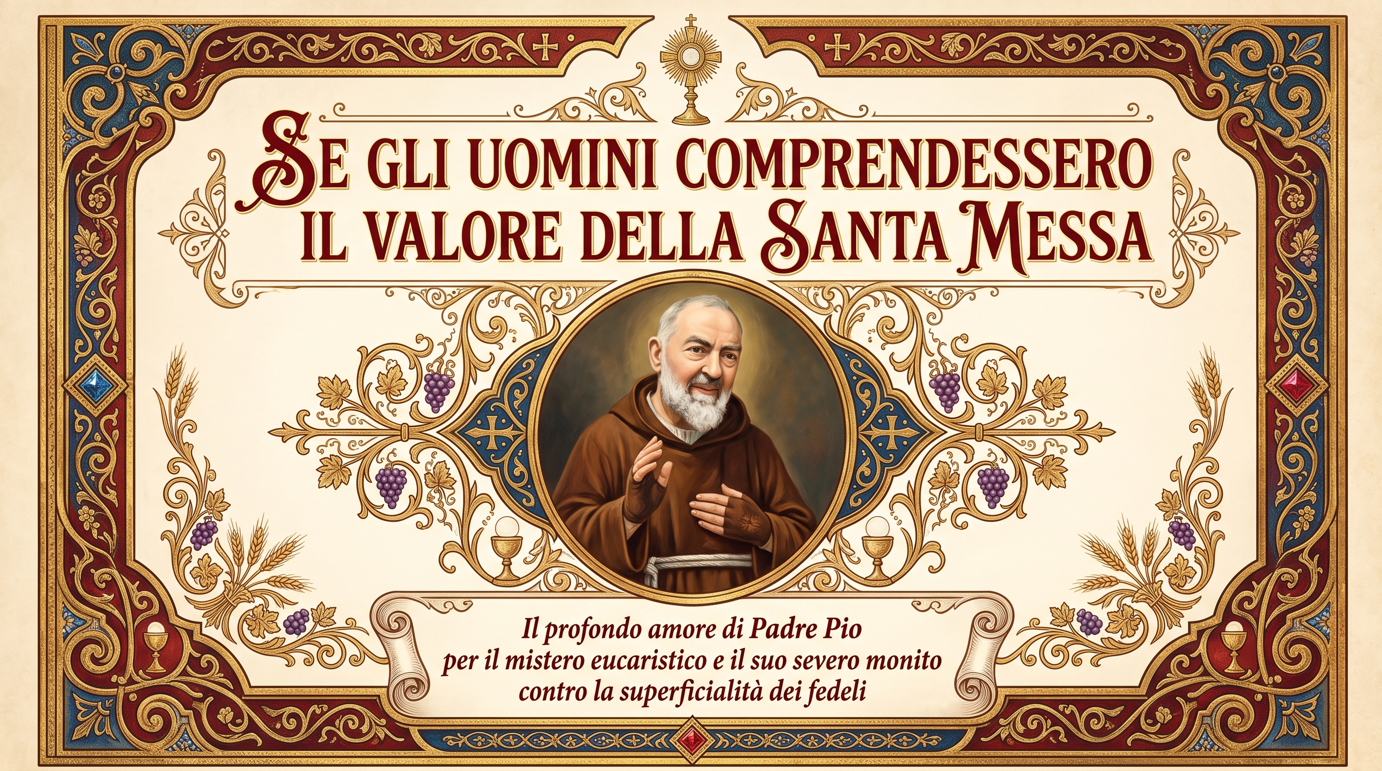 «Se gli uomini comprendessero il valore della Santa Messa»