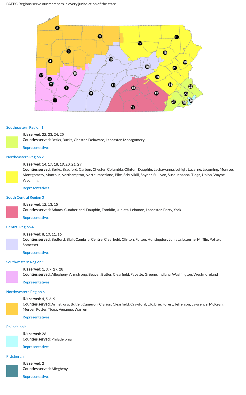 Region Map PAFPC.