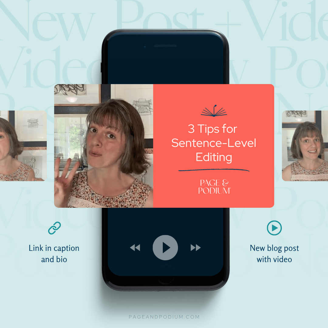 3 Tips for Sentence-Level Editing Promotional Graphic