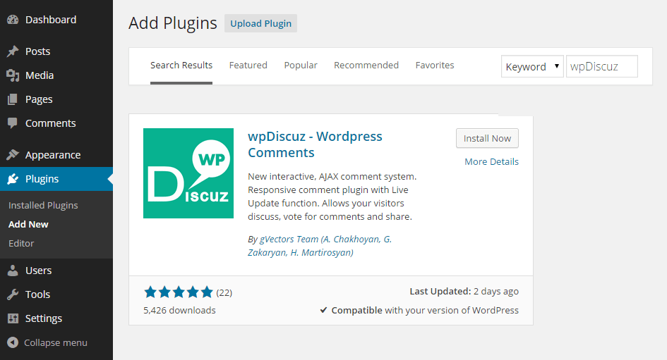 Top 8 comment plugins for wordpress: Wpdiscuz Free Alternative To The Wordpress Comments Form