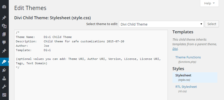 Aside from that, many themes offer ways to input custom css out of the box. How to Easily Create WordPress Child Themes with a Plugin