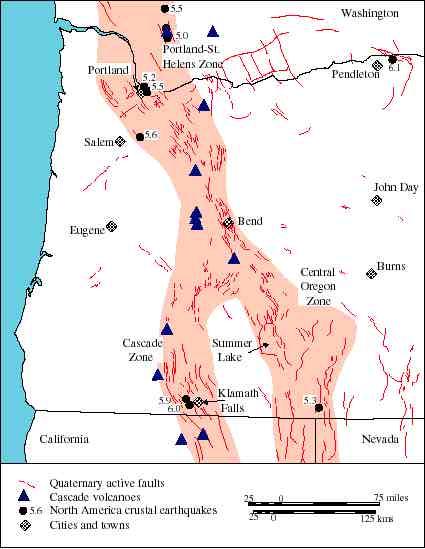 Fault Maps Of Oregon By Robert Langridge, Now Of The USGS--formerly A Ph.D. Student At The University Of Oregon. Quaternary Fault Map Of The Western Half Of Oregon, Southern Washington, And Northern California And Nevada, With Historic Macro-seismicity Fault Maps Of Oregon By Robert Langridge, Now Of The USGS--formerly A Ph.D. Student At The University Of Oregon. Quaternary Fault Map Of The Western Half Of Oregon, Southern Washington, And Northern California And Nevada, With Historic Macro-seismicity