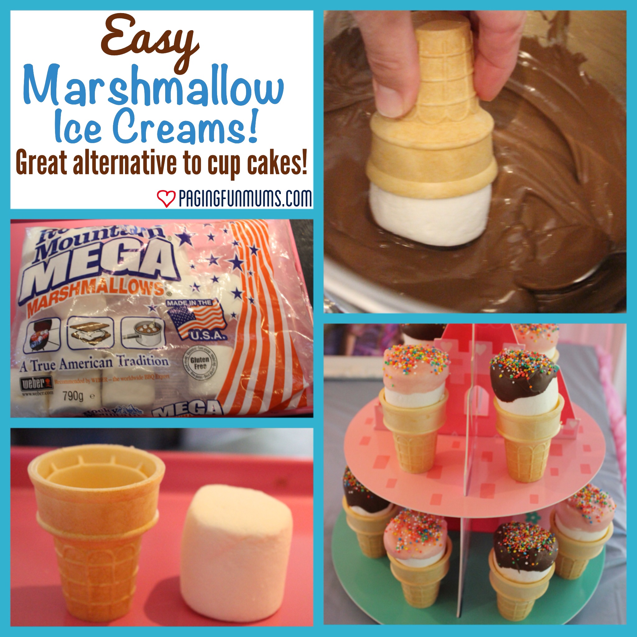 Marshmallow Ice Cream Cones Paging Fun Mums