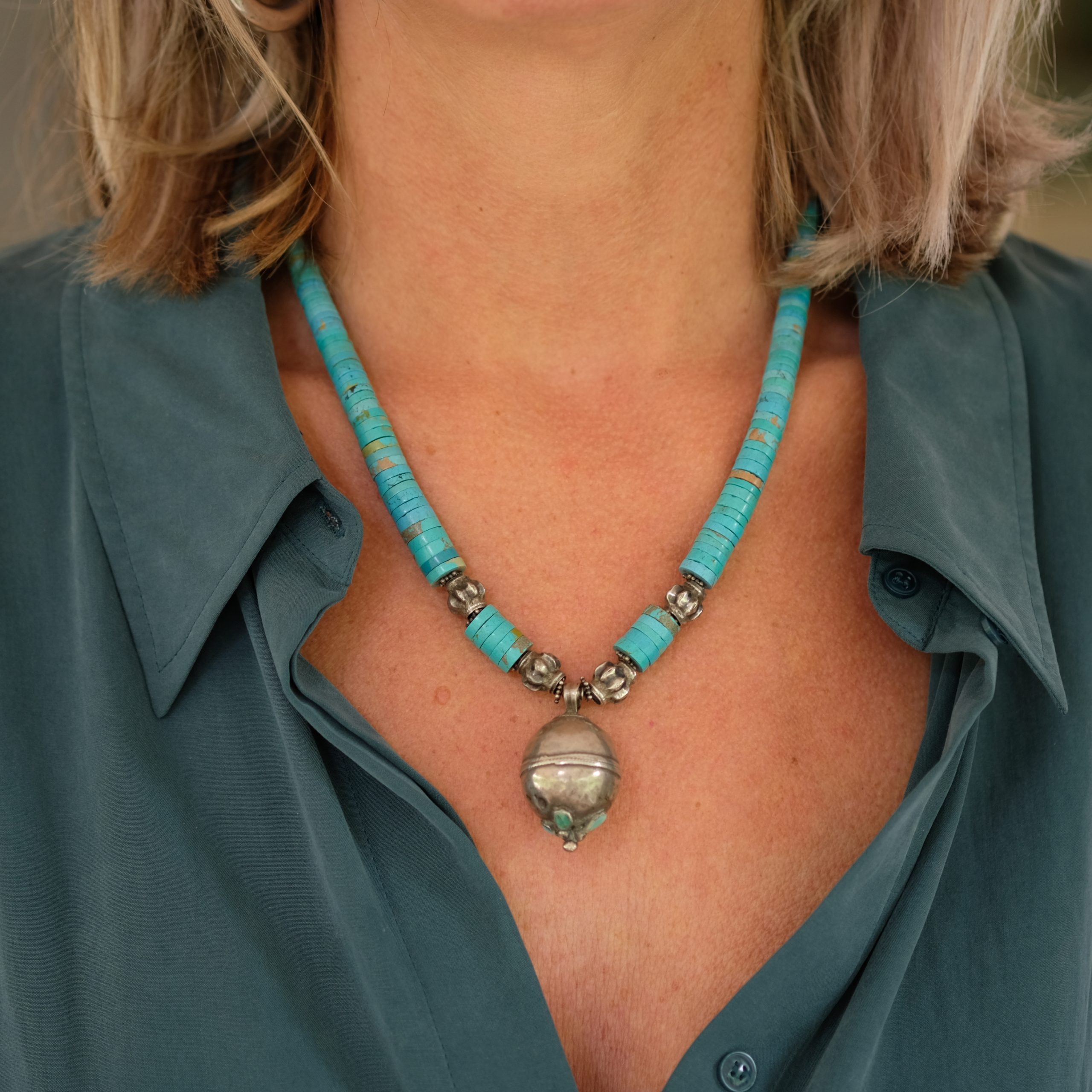 Afghan old silver pendant - Pagode Shop