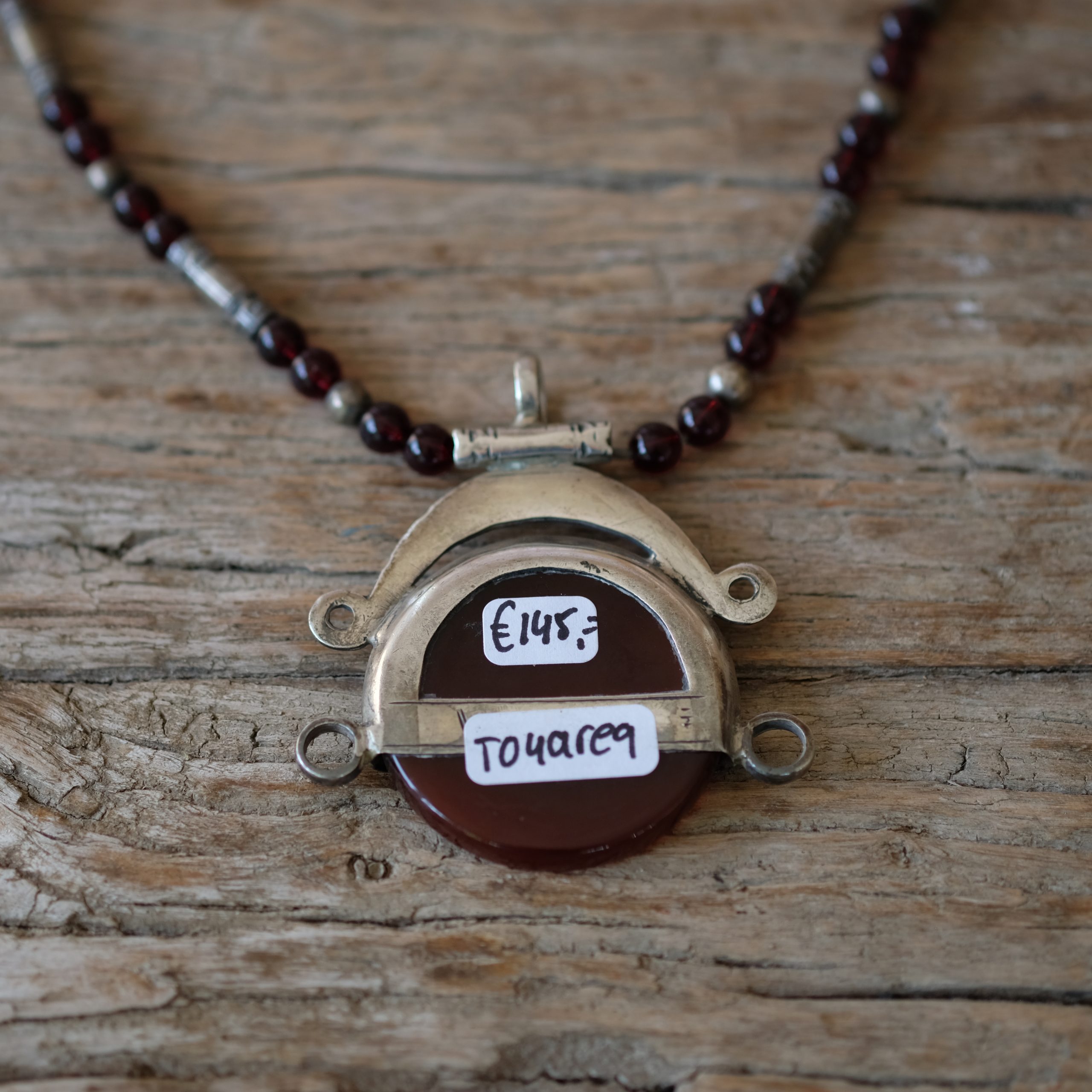 African silver necklace from Tuareg people - “From the dessert”
