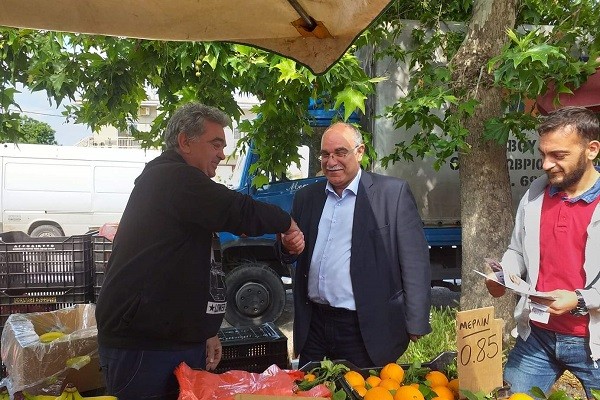 ΕΠΙΣΚΕΨΗ ΣΤΕΛΙΟΥ ΡΟΝΤΟΥΛΗ ΣΤΗ ΛΑΪΚΗ ΑΓΟΡΑ ΤΟΥ ΑΜΠΕΛΩΝΑ