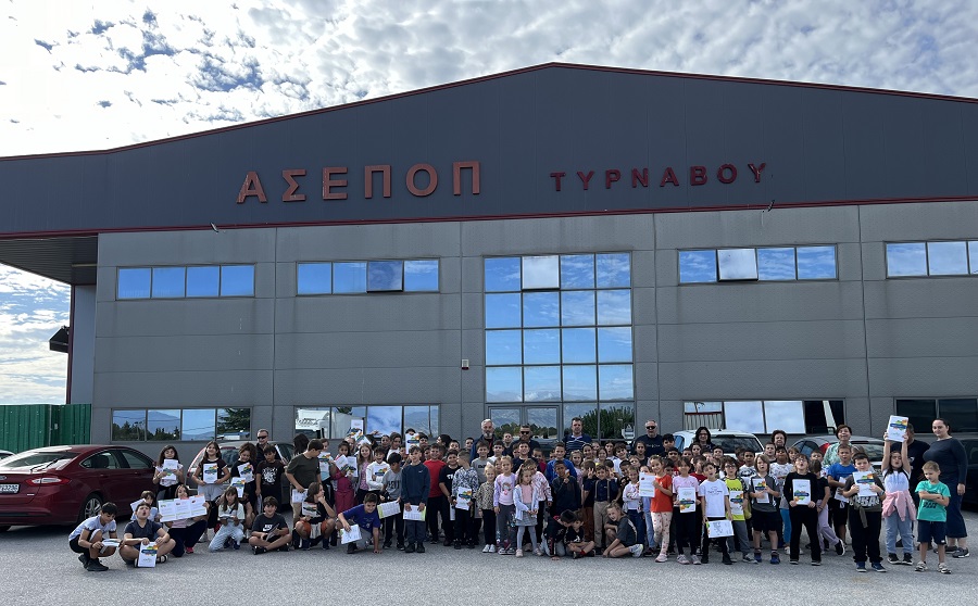 Ευχαριστήριο του 3ου Δ.Σ. Τυρνάβου σε Οινοποιείο και ΑΣΕΠΟΠ