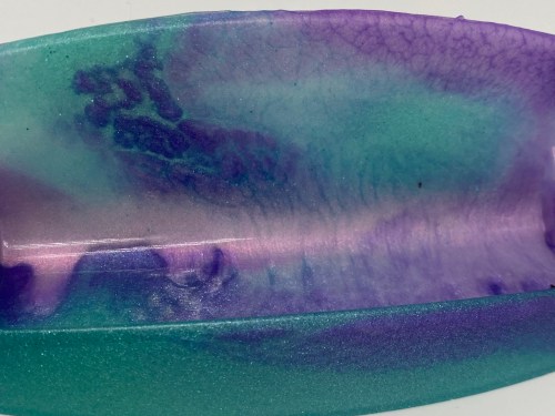 "Frosted" business card holder