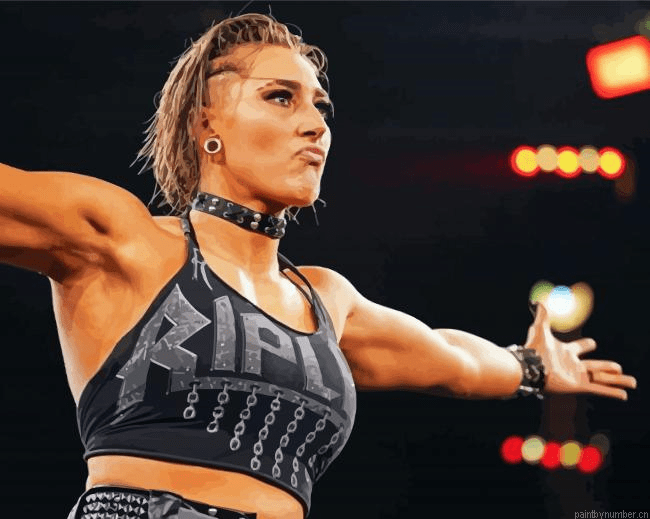 Australian Professional Wrestler Rhea Ripley Paint by Number Kit