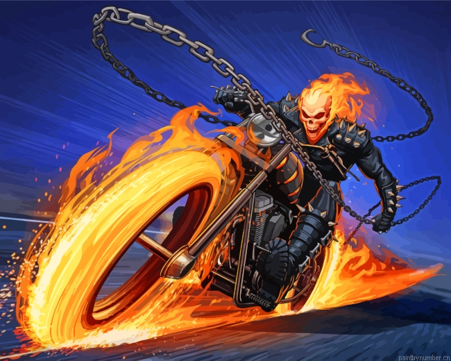 Ghost Rider Paint by Number Kit