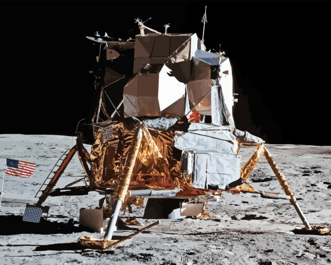Lunar Module Paint by Number Kit