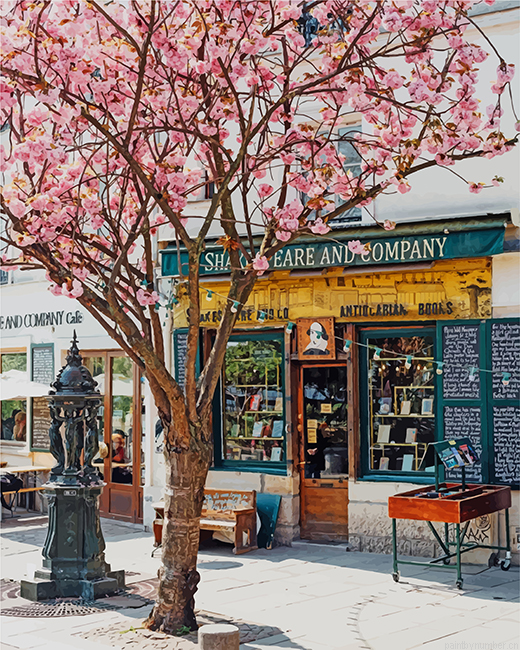 Spring Day In Paris Paint by Number Kit