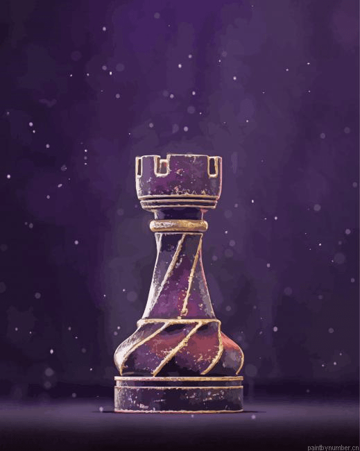 The Rook Chess Paint by Number Kit