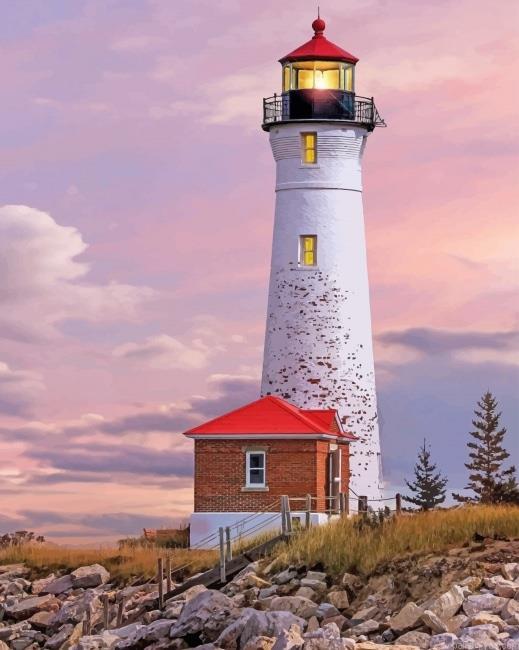 Crisp Point Lighthouse Michigan Color By Numbers.jpeg