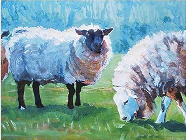 Sheep Graze Animals Color By Numbers.jpeg