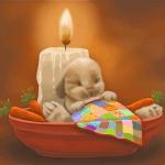 Sleepy Rabbit Paint By Number.jpeg