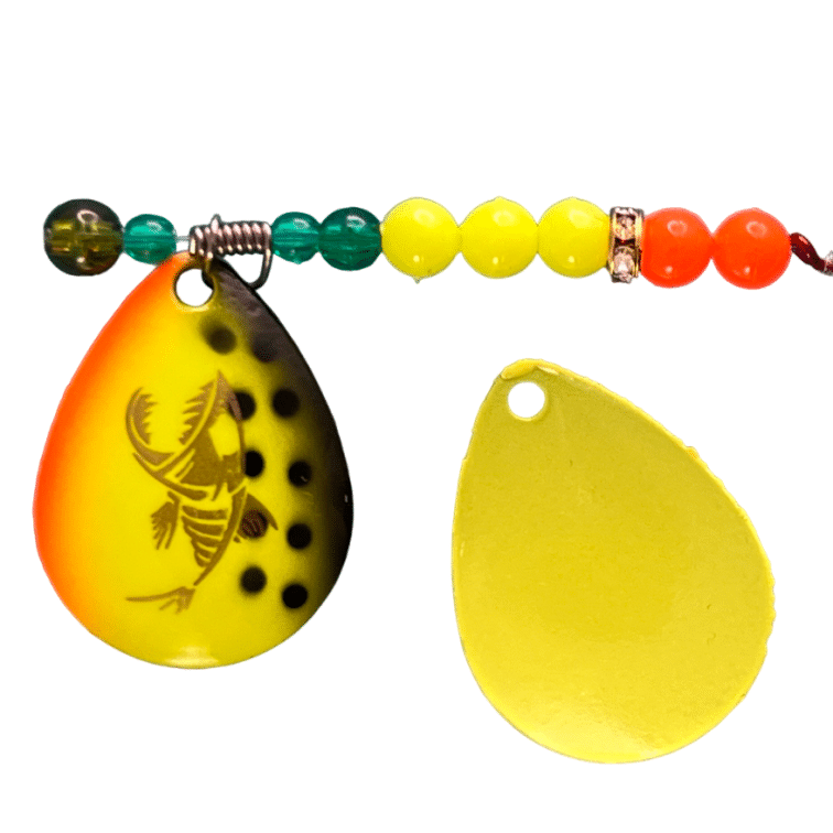 FIRETIGER *GLOW* walleye crawler harness