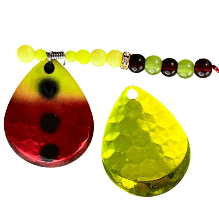 THUNDER RED walleye worm harness