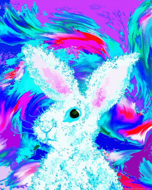 Aesthetic Abstract Rabbit Painting By Numbers.png