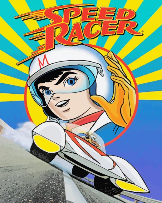 Speed Racer Animation Paint by Numbers Kit