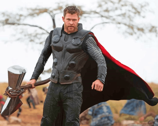 Thor Ragnarok Paint by Numbers Kit