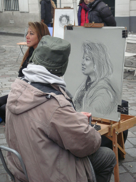 Place Du Tertre In Montmartre Paris