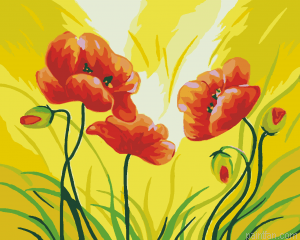 Bloom Spring Painting by Numbers