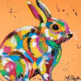 Colorful Rabbit Painting by Numbers