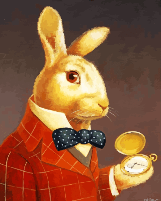 Mr Rabbit Painting by Numbers