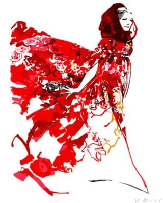 Robe Rouge Painting by Numbers