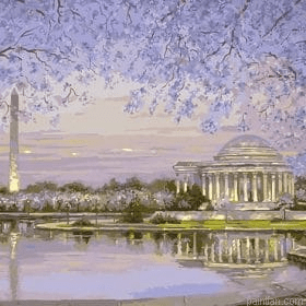 Washington Dc In Spring Painting by Numbers