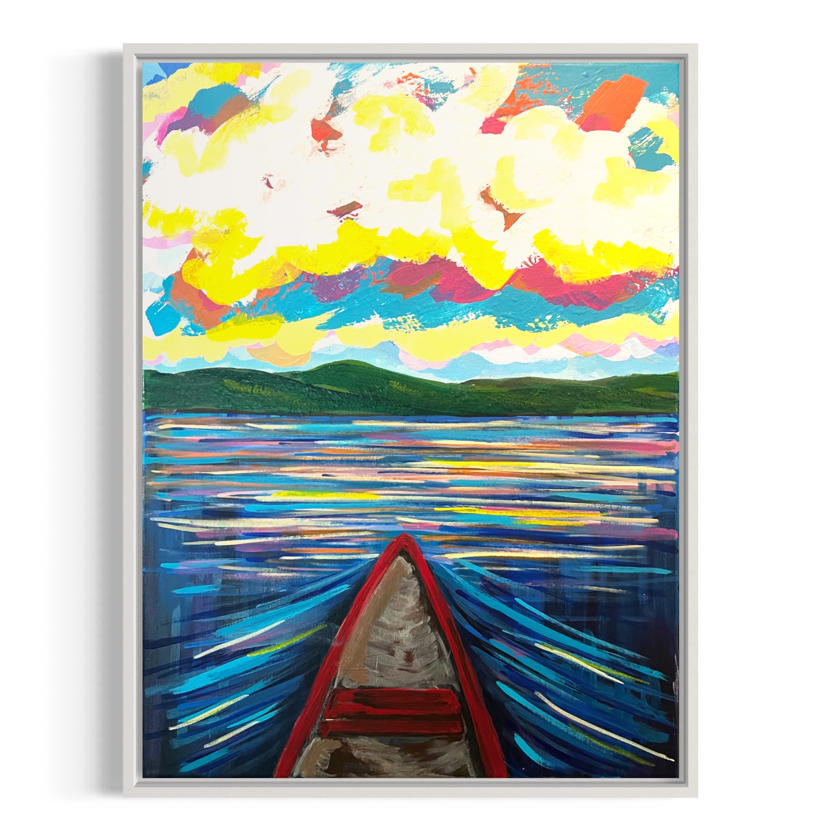 Paddling to Shore