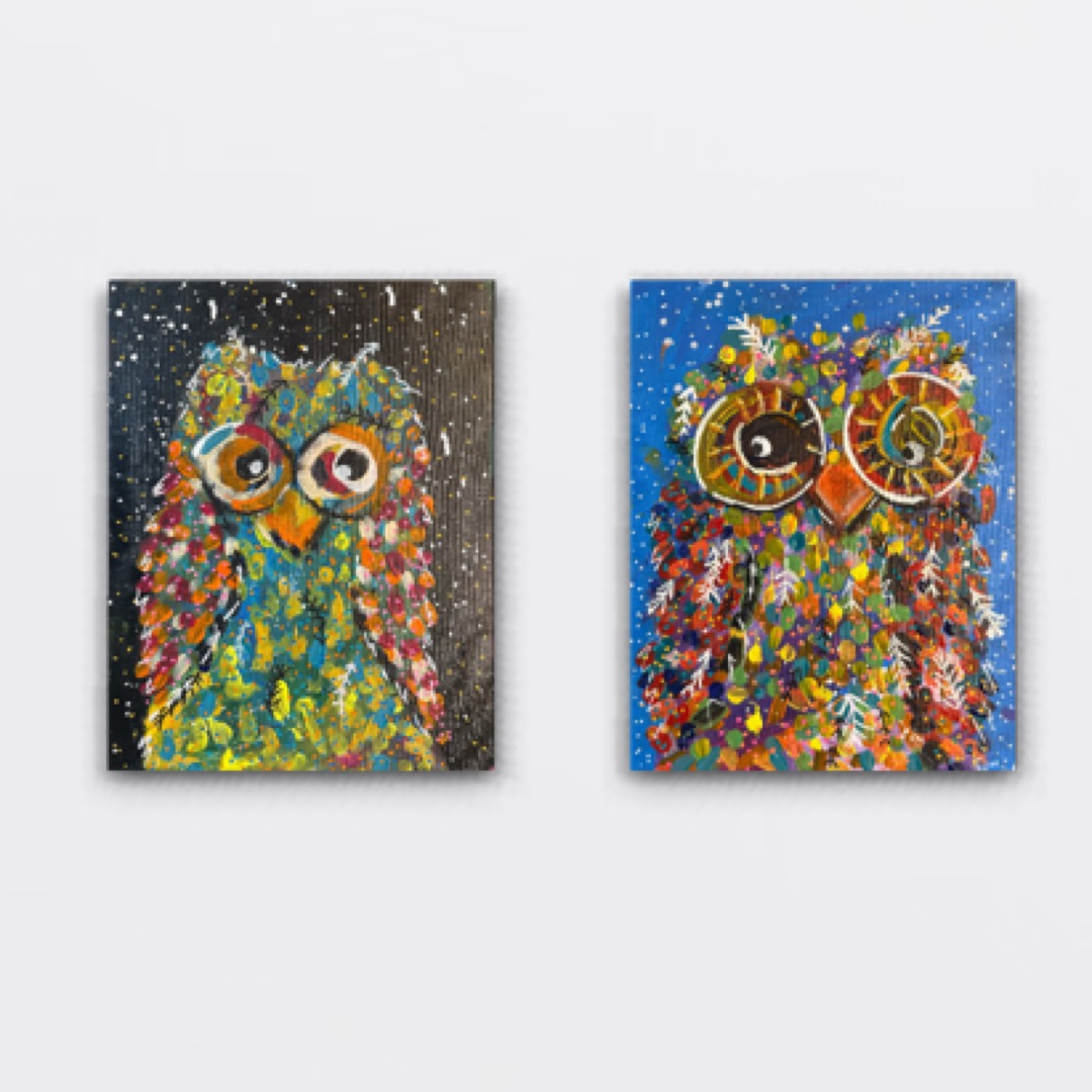 Funky Owls (series of five)