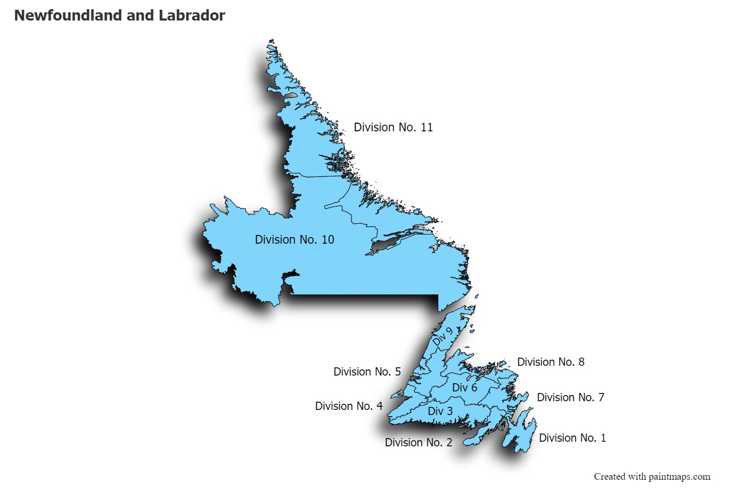 Sample Maps For And Labrador Map 1214c 5 