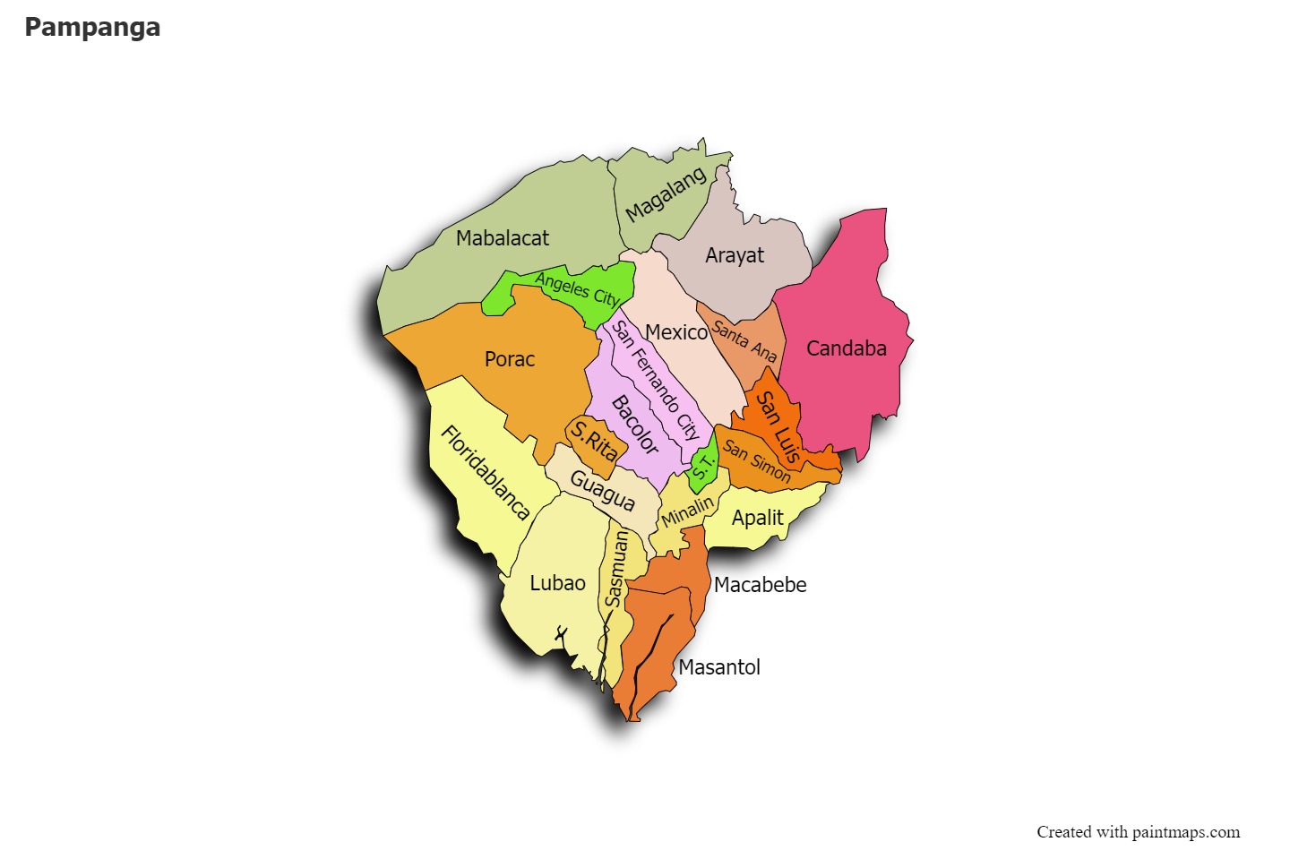 Sample Maps For Pampanga Map 1701c 1 