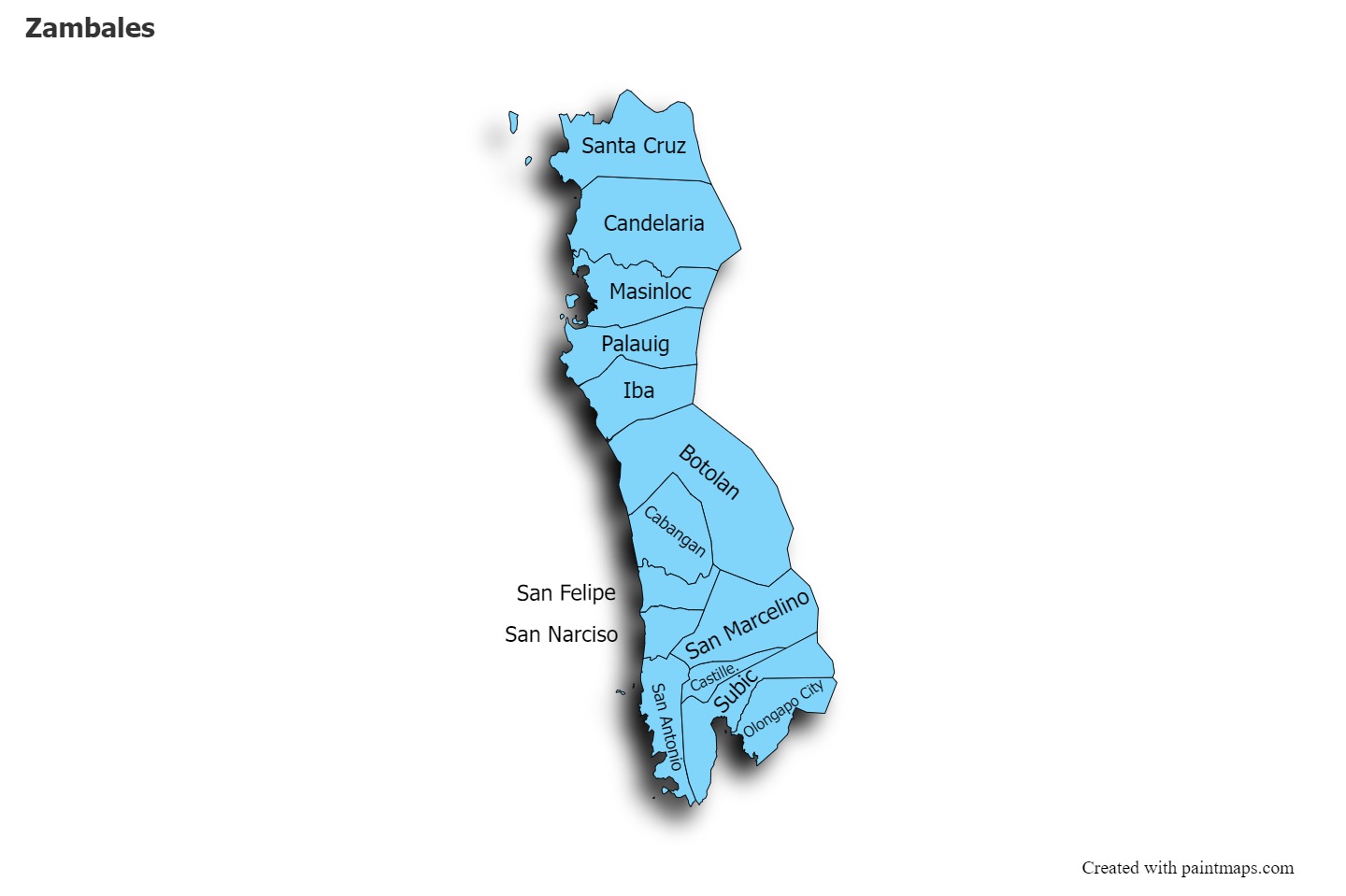 Mapas De Muestra Para Zambales Map 1719c 5 