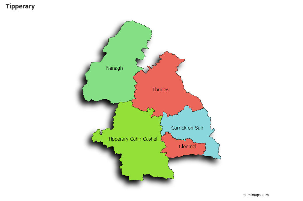 Mapas De Muestra Para Tipperary Map Chart 1205c 