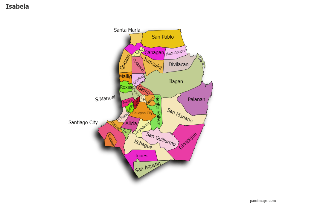 Sample Maps For Isabela Map Chart 1678c 