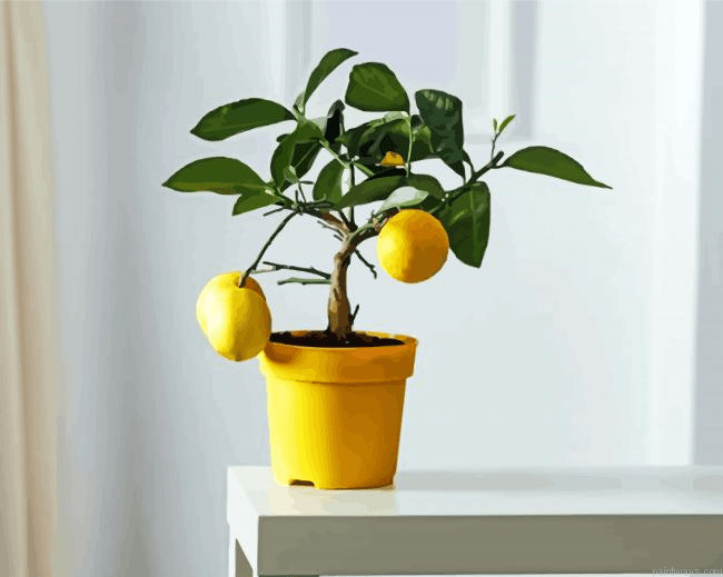 Lemon Tree In Pot Painting By Numberss.png
