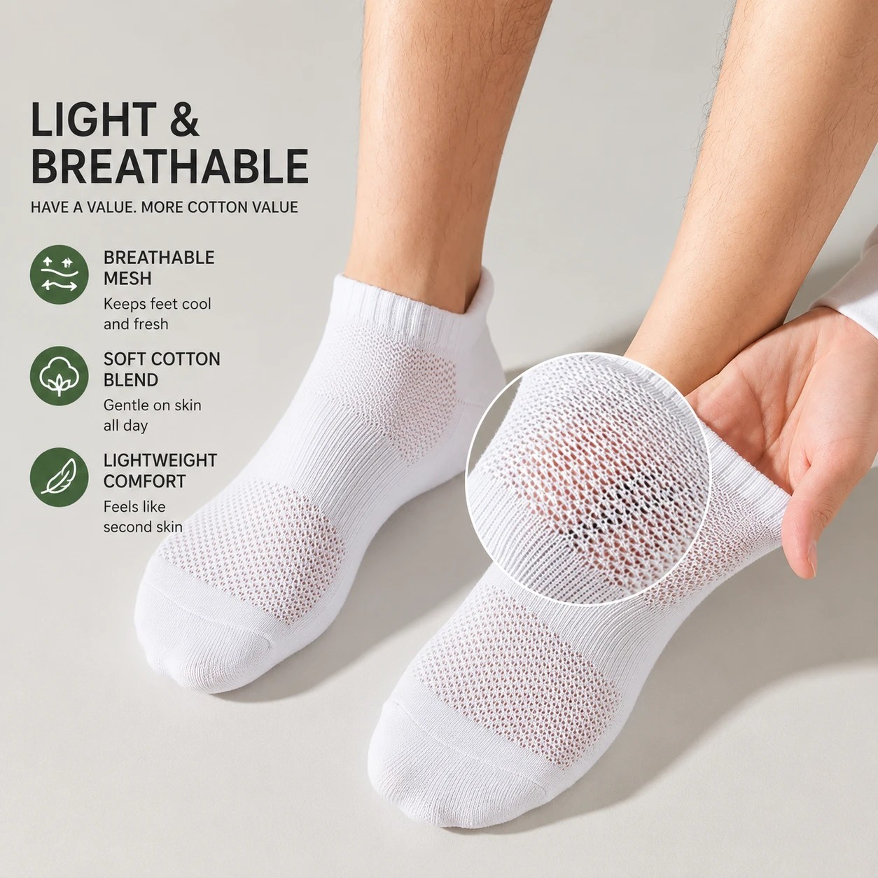 Mesh Sports (Pack of 5)