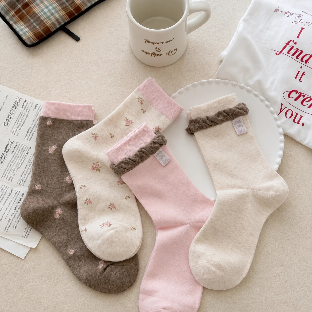 Rosy Ruffle (Pack of 4)