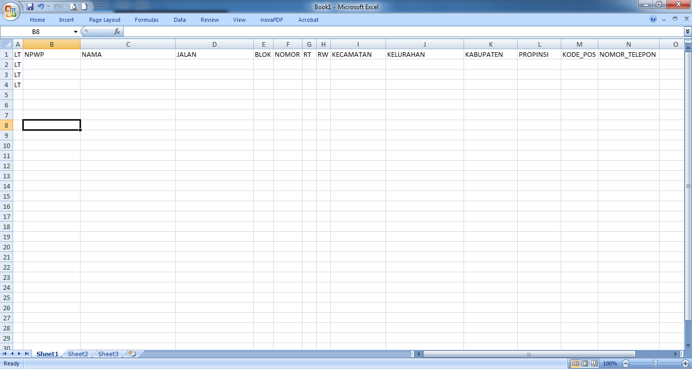 Download formulir pajak lengkap dalam format pdf, excel dan word formulir spt masa pph final pasal 4, form spt pph 23, bukti pemotongan pph final pasal 4, pph pasl 23 Import Data Lawan Transaksi Pada Efaktur E Faktur Pajak