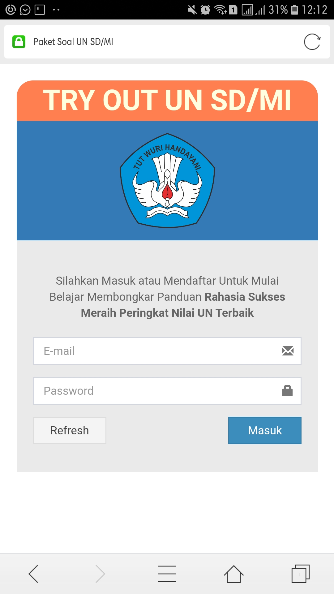 Sebaran nilai ujian nasional sd/mi tahun pelajaran 2012/2013 menurut nilai un (ujian nasional) . Paket Soal Latihan Ujian Nasional