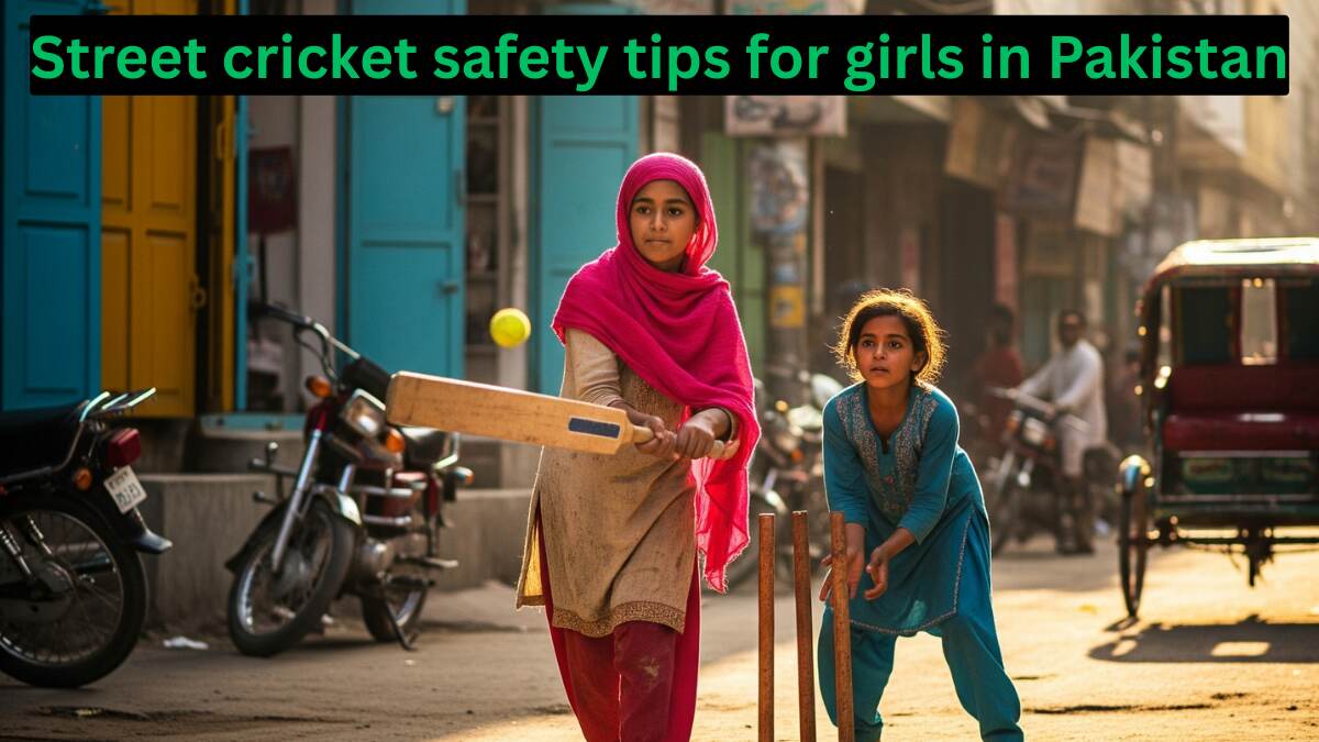 Street cricket safety tips for girls in Pakistan