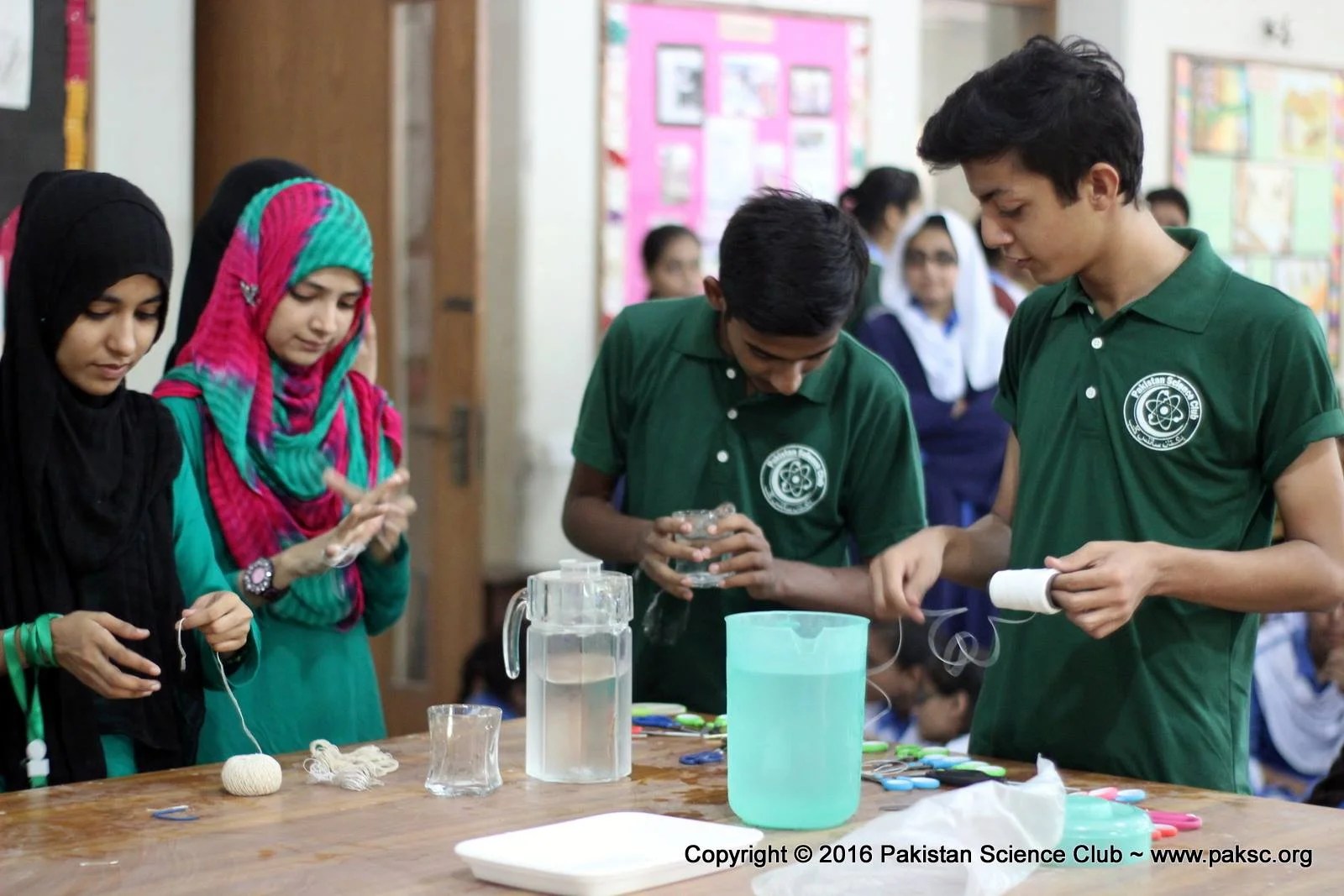 Science activities in SMB Fatima Jinnah Government Girls School, Karachi.