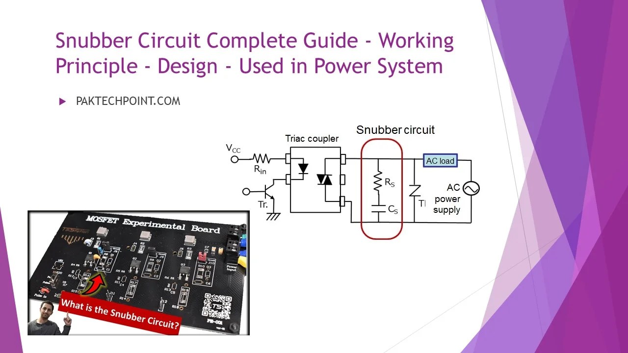 Snubber Circuit Complete Guide Working Principle Design Used in