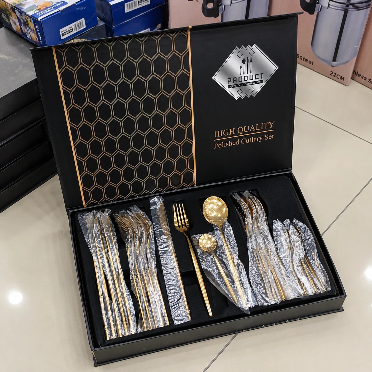 24PCs STAINLESS STEEL CUTLERY SET