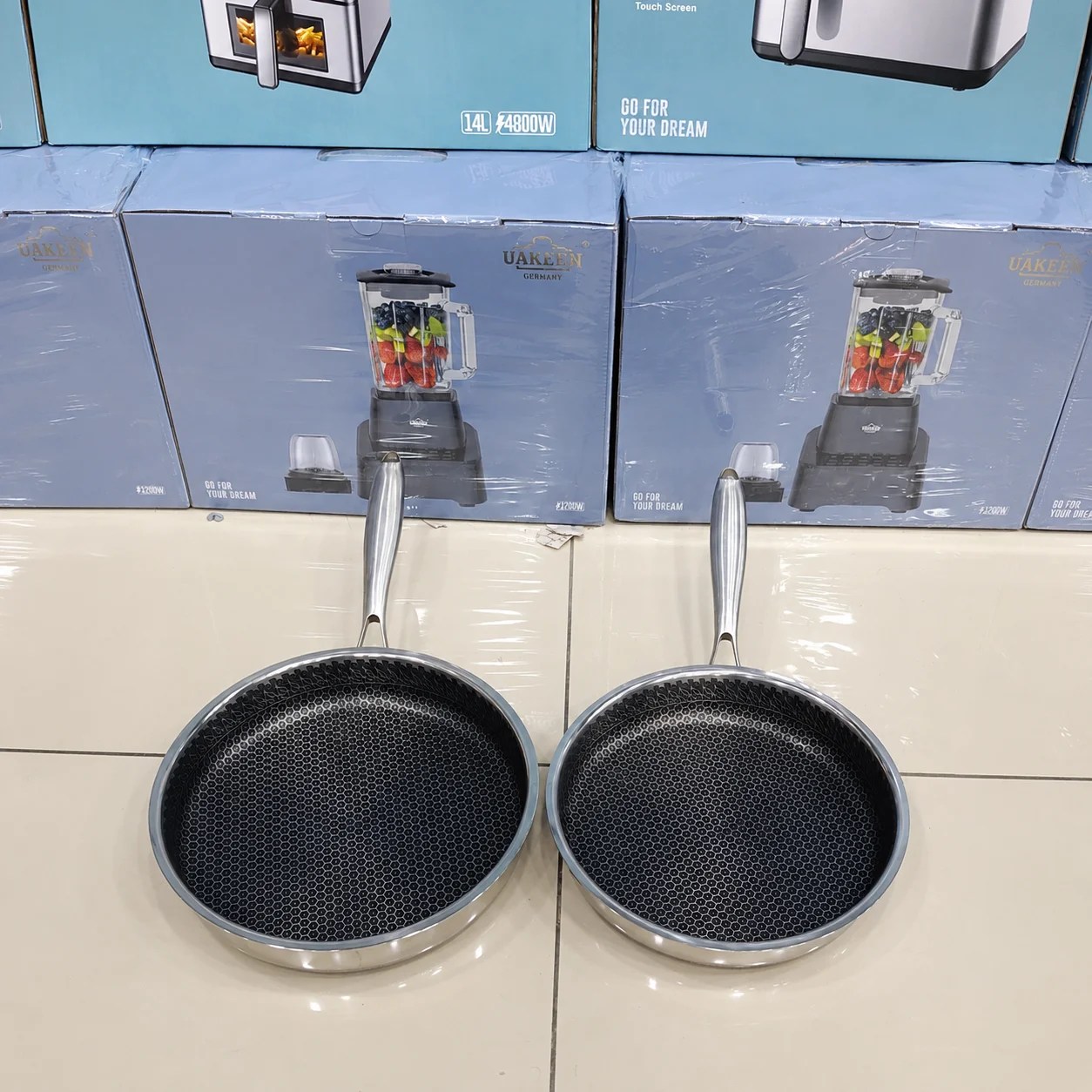Laser Coating Honeycomb Shallow Frypan