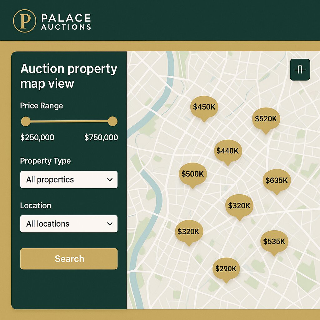 Property For Sale An Auction Property Map View Displays Property Prices Map View Feature Image 